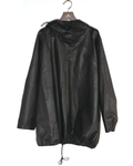 Oversized Leather Pullover Anorak