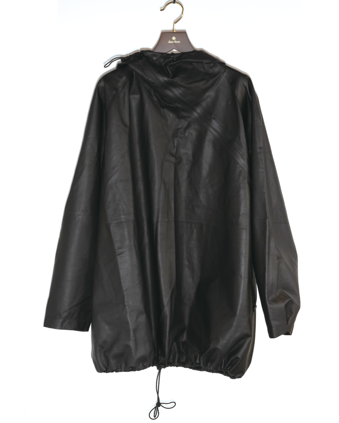 Oversized Leather Pullover Anorak