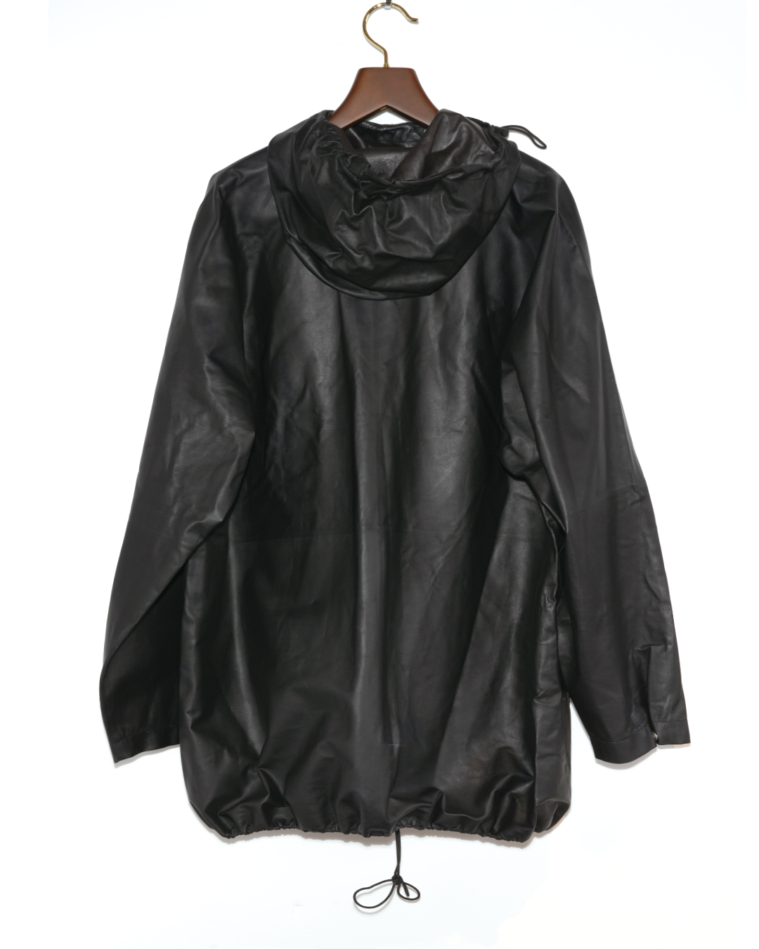 Oversized Leather Pullover Anorak