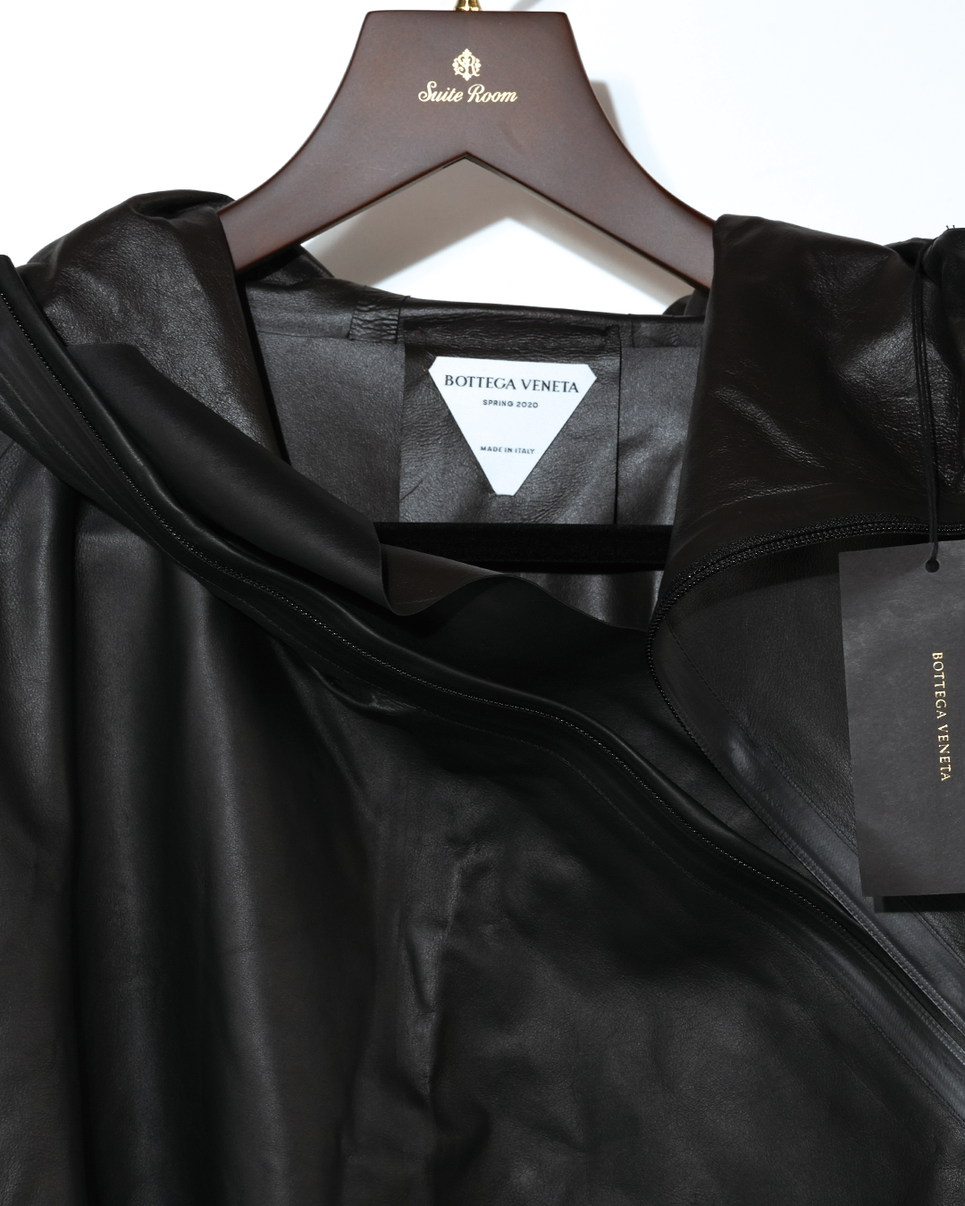 Oversized Leather Pullover Anorak