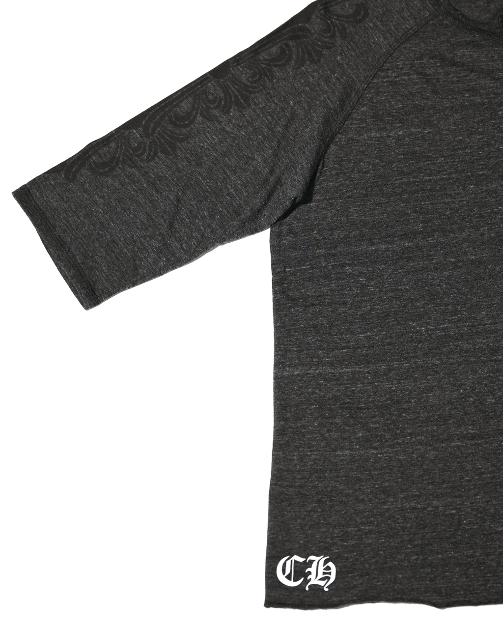 Floral 3/4 Sleeve Henley Tee