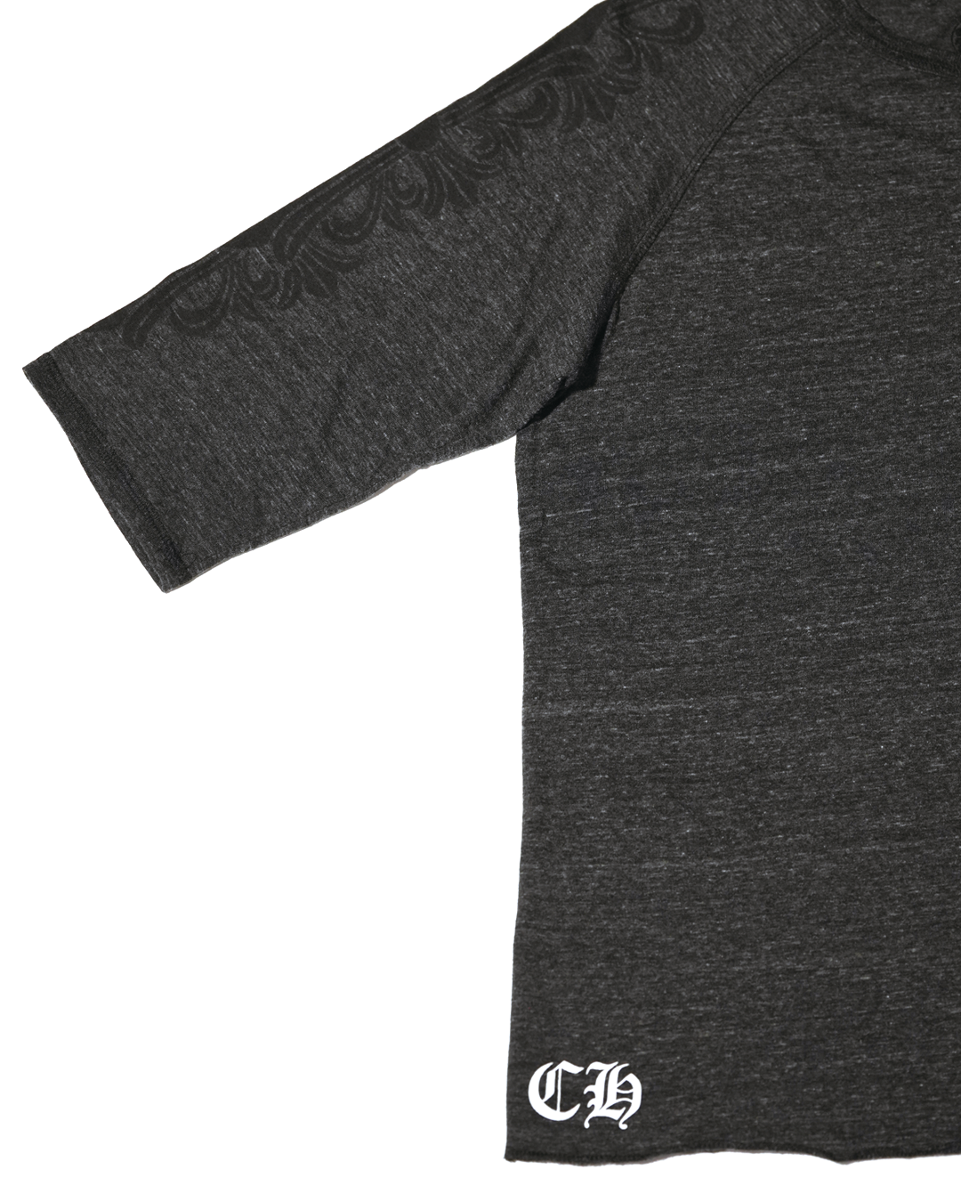 Floral 3/4 Sleeve Henley Tee
