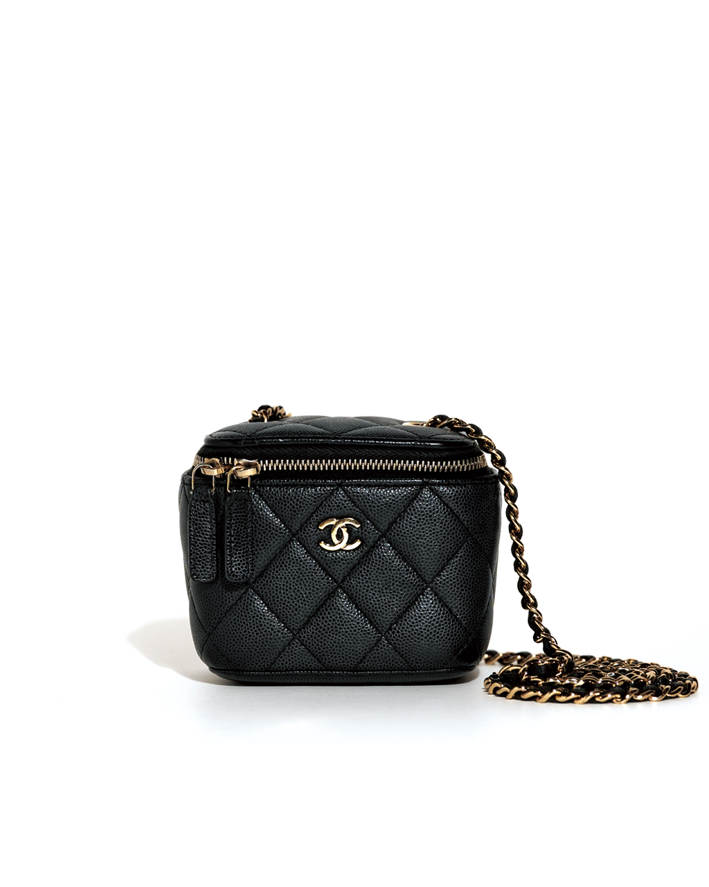 Matelasse Small Chain Vanity Case