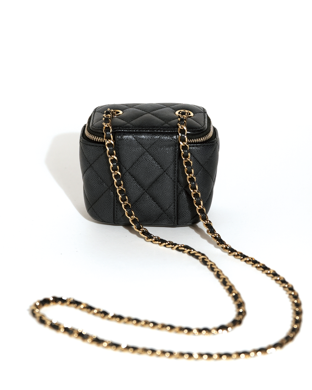 Matelasse Small Chain Vanity Case