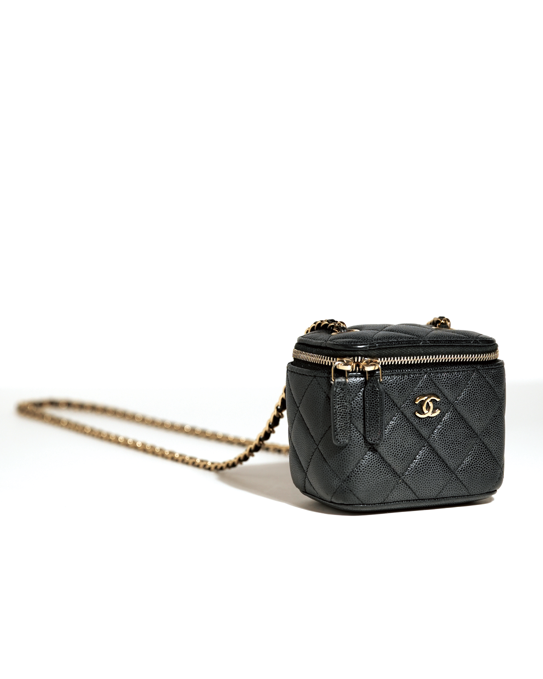 Matelasse Small Chain Vanity Case