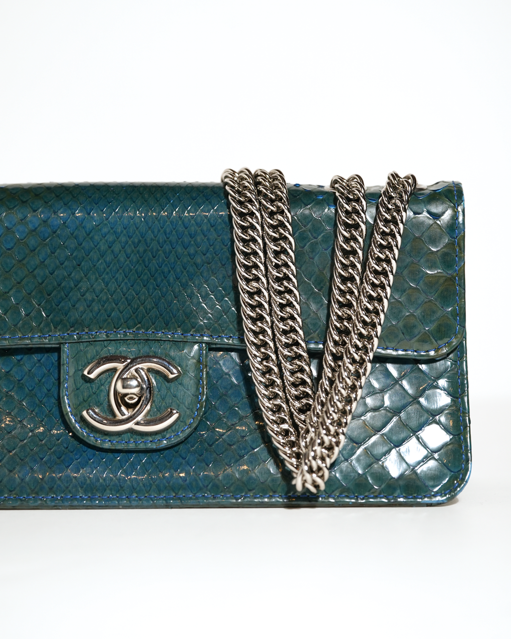 Python Flap Chain Bag