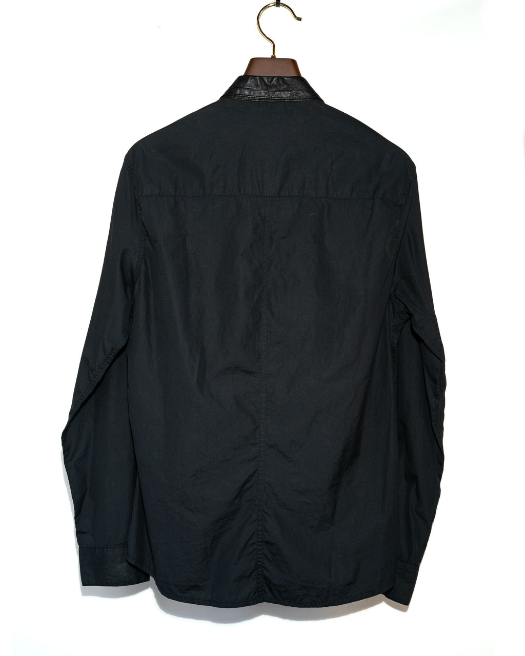 BS Fleur Button Leather Collar L/S Shirt