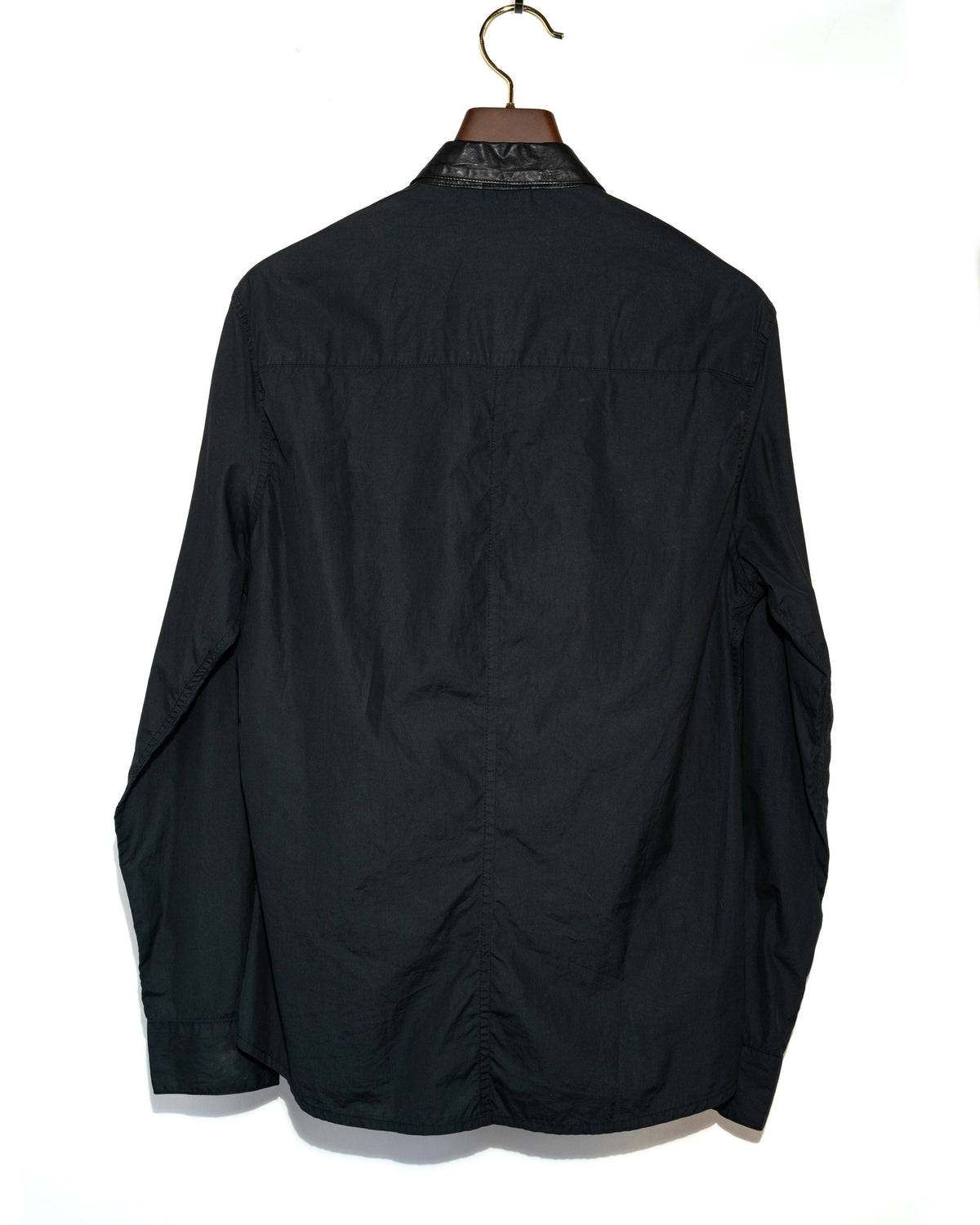 BS Fleur Button Leather Collar L/S Shirt