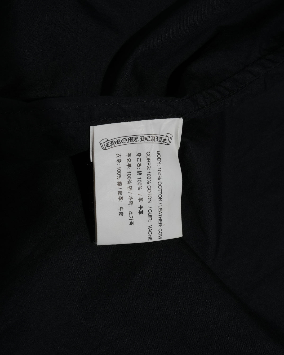 BS Fleur Button Leather Collar L/S Shirt
