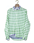 Double Layered Gaze Checked Shirt