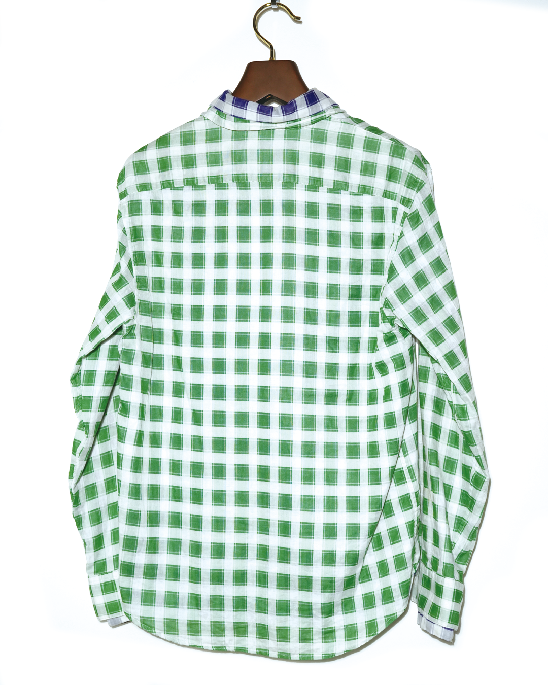 Double Layered Gaze Checked Shirt