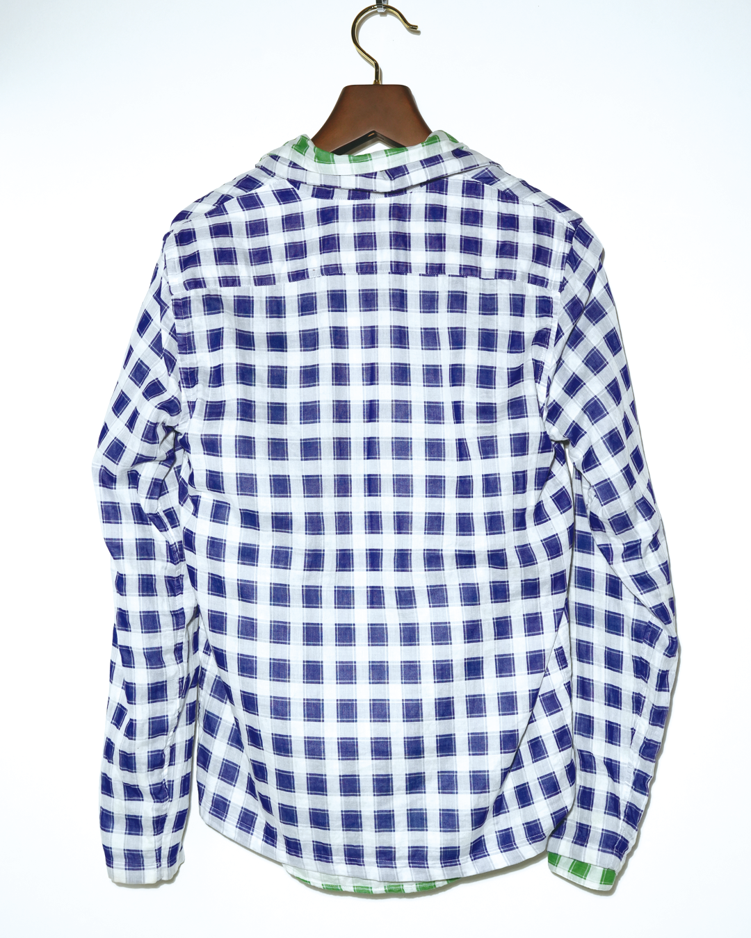 Double Layered Gaze Checked Shirt