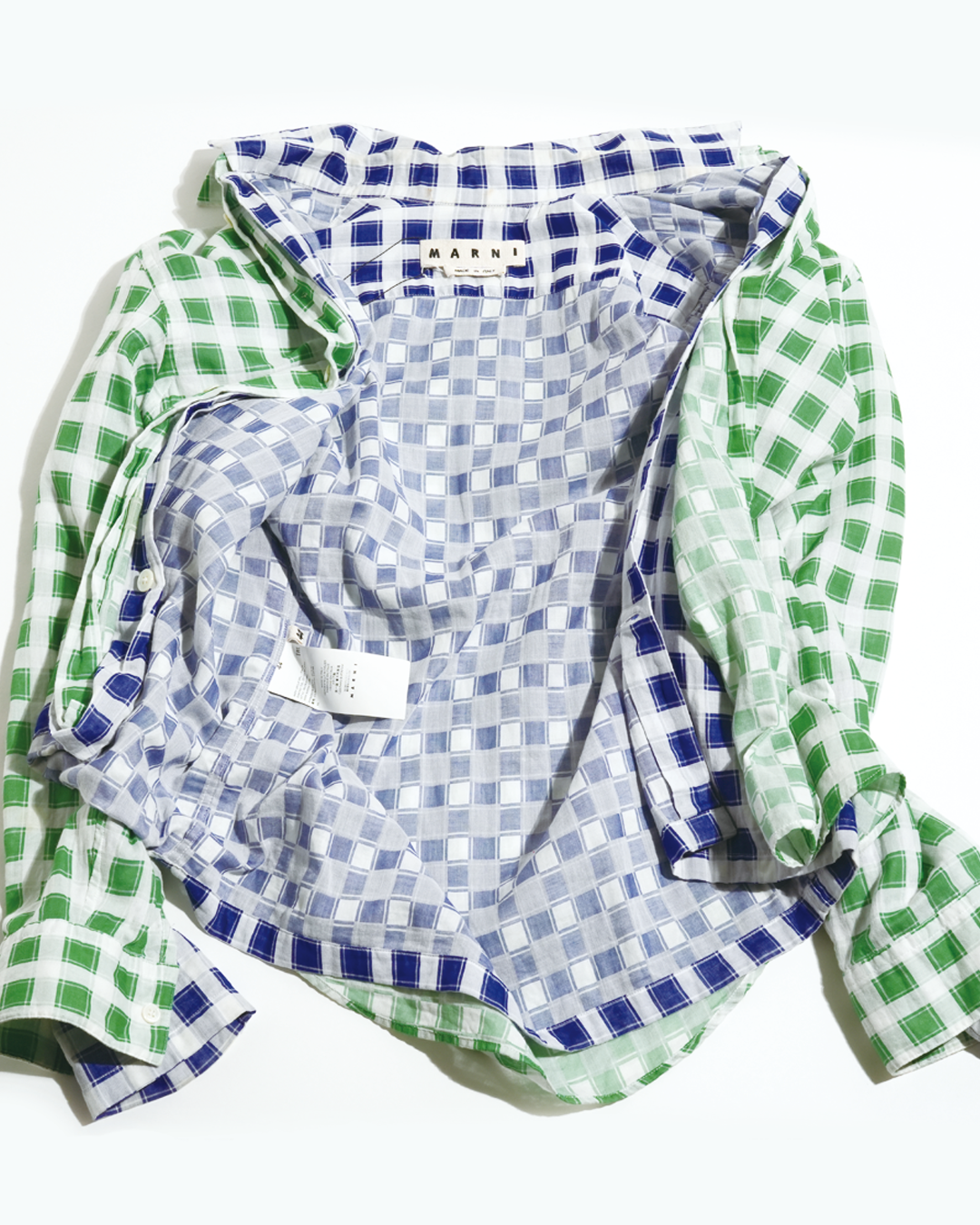 Double Layered Gaze Checked Shirt