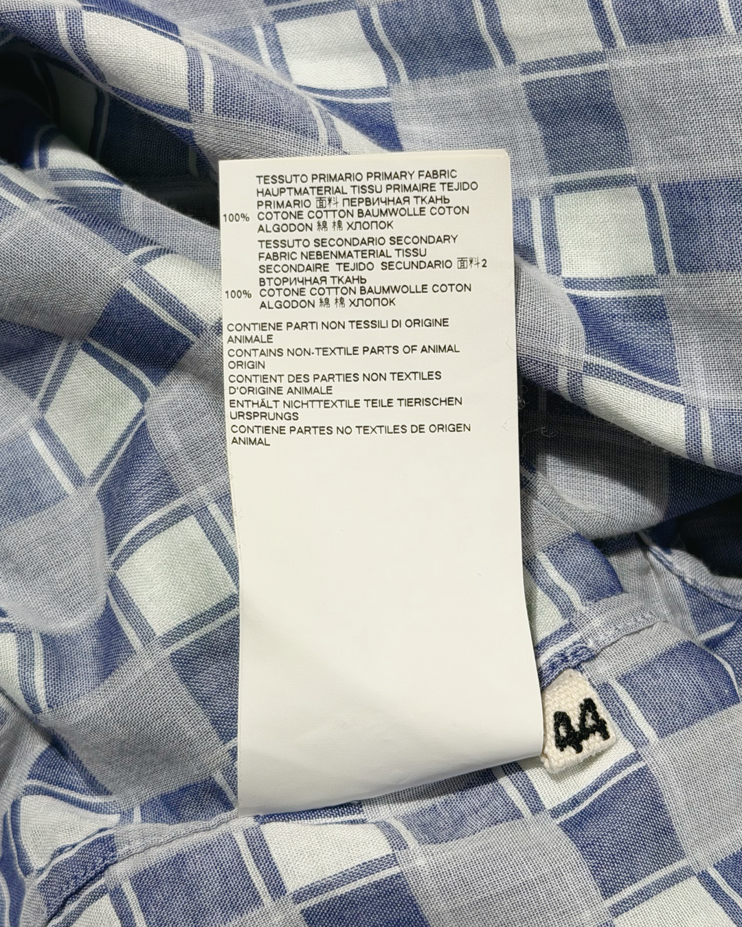 Double Layered Gaze Checked Shirt