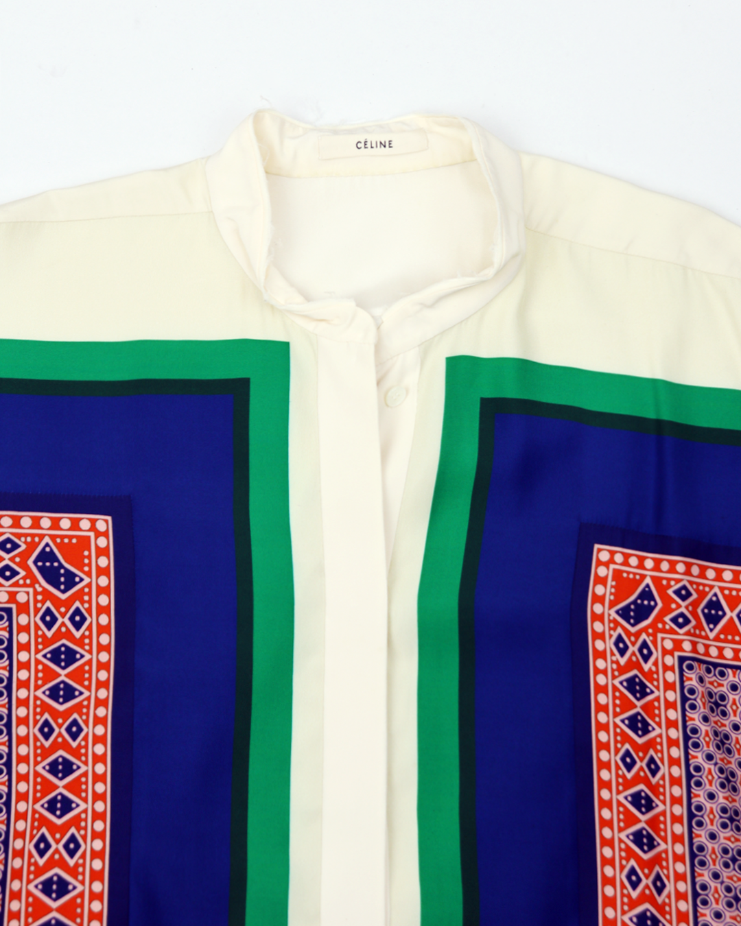 Scarf silk shirt