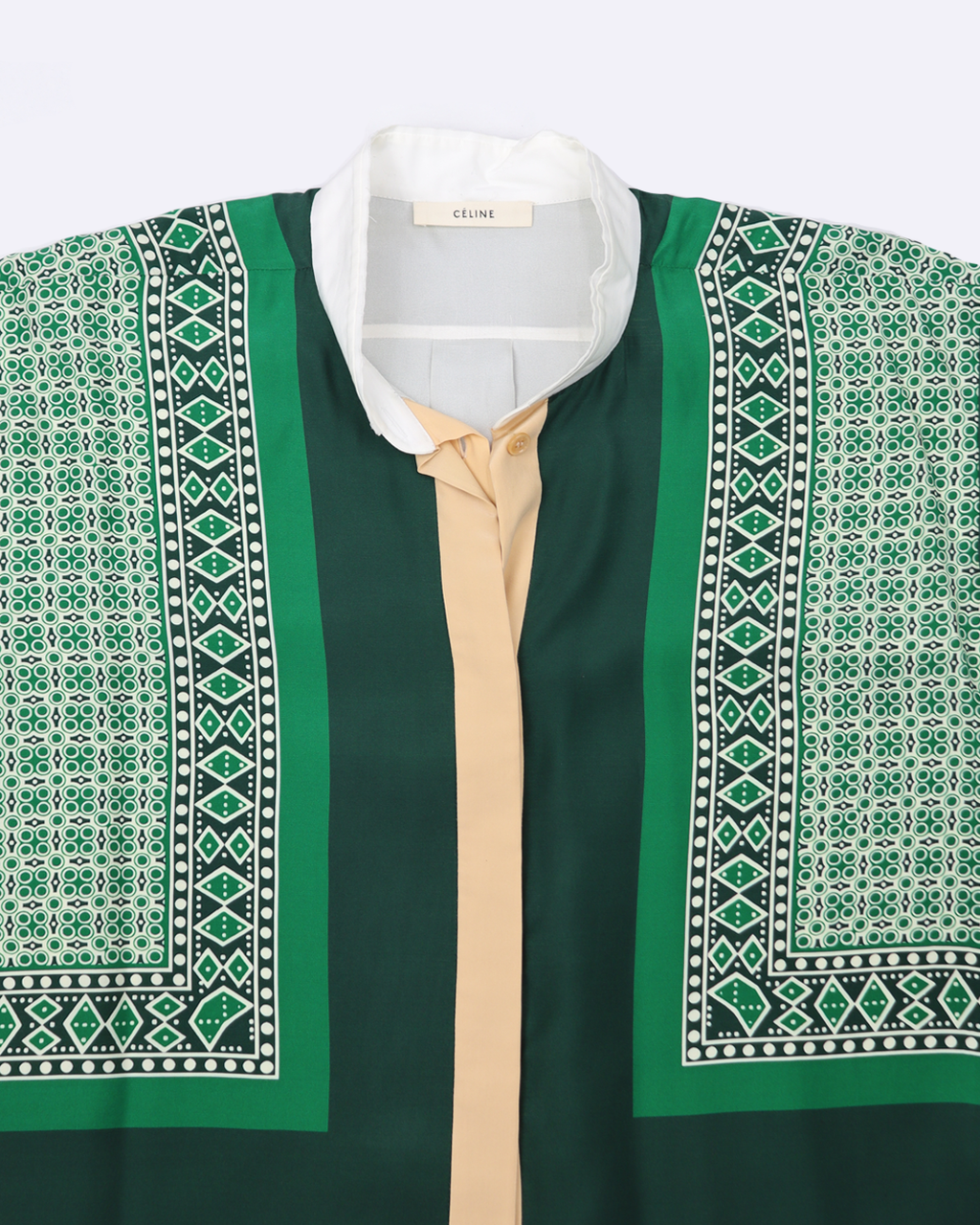 Scarf silk shirt