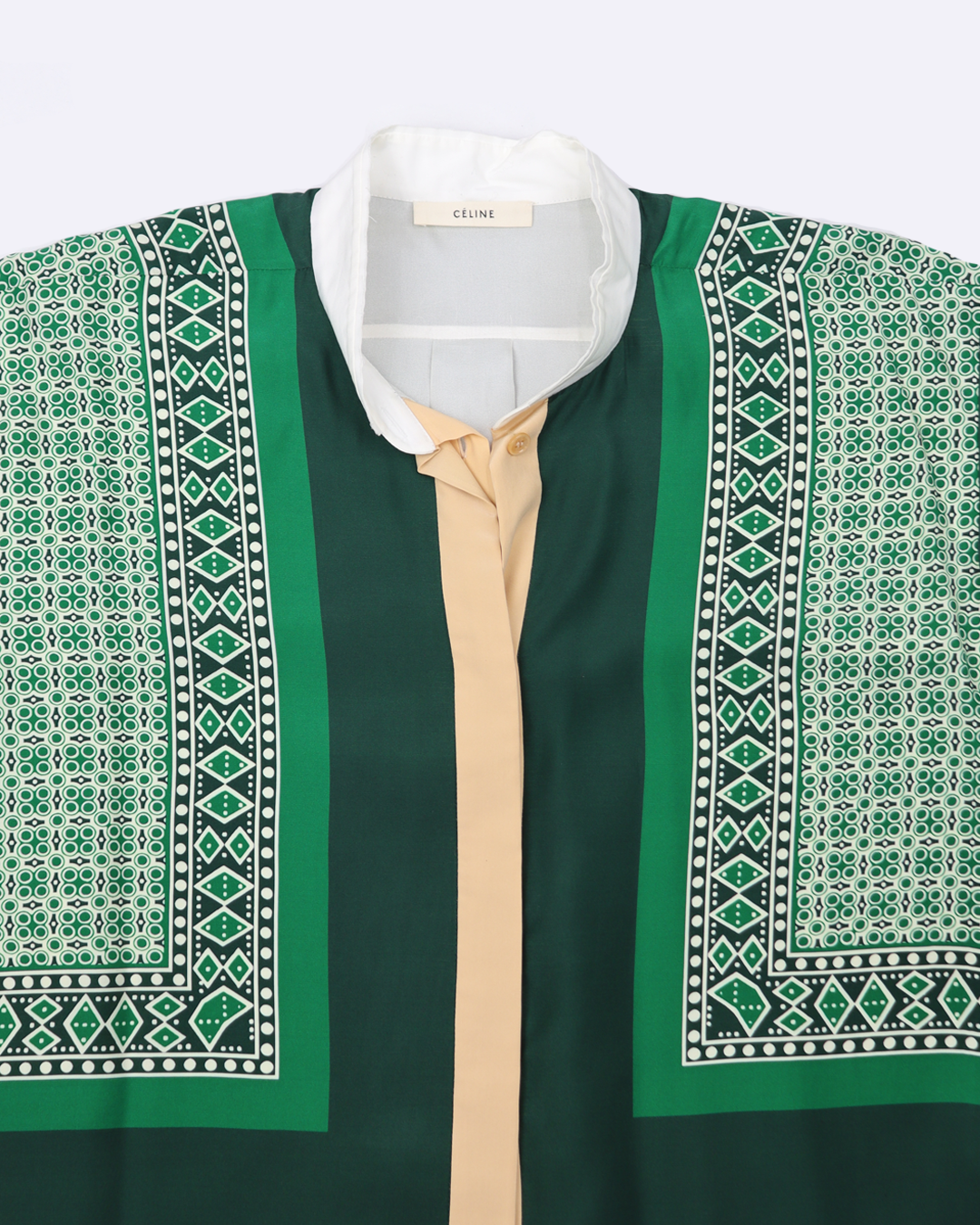 Scarf silk shirt