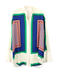 Scarf silk shirt