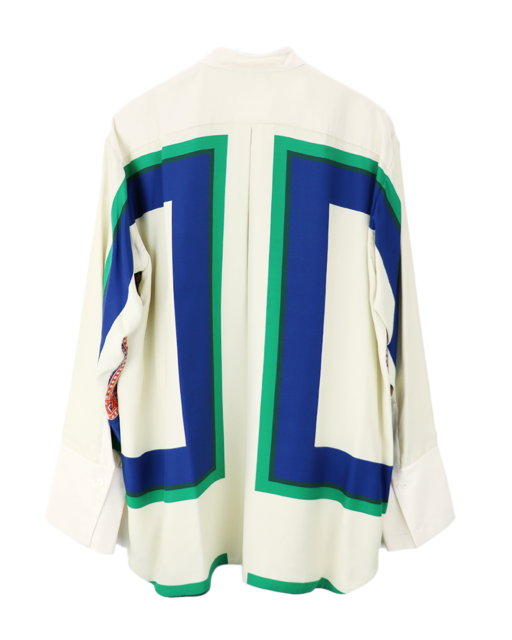 Scarf silk shirt
