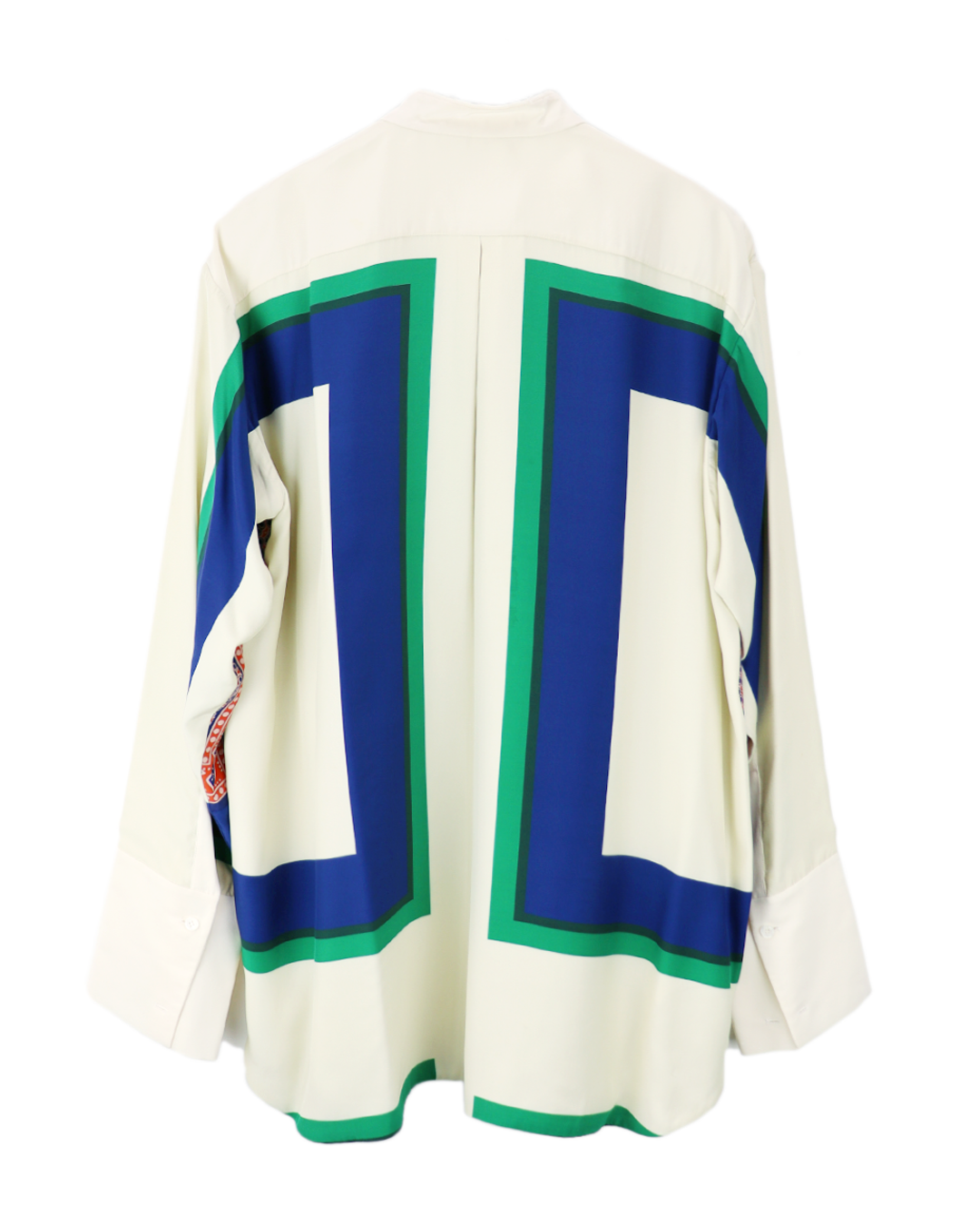 Scarf silk shirt