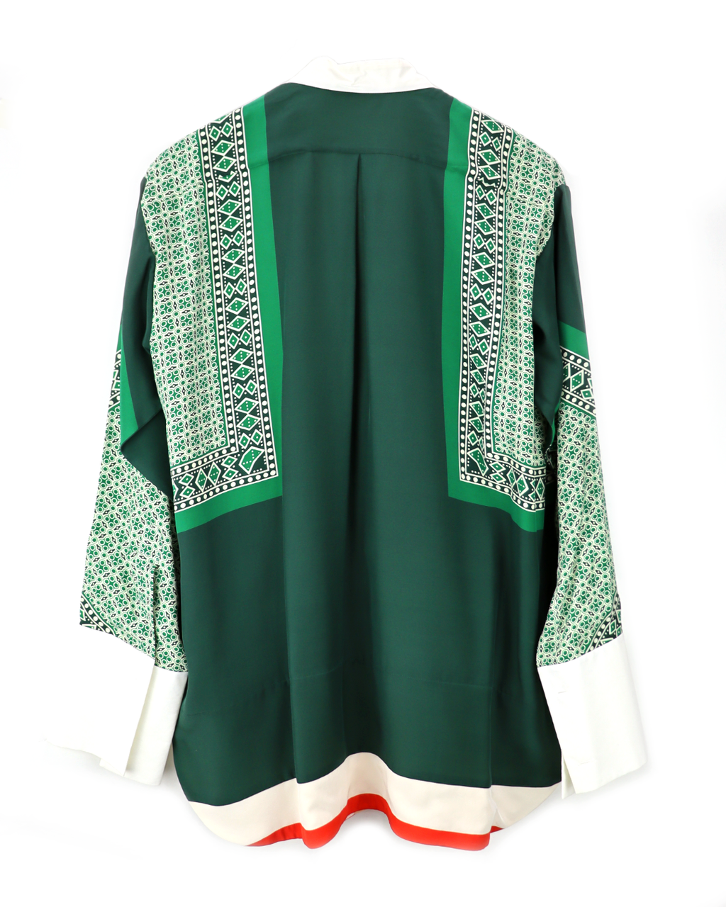 Scarf silk shirt