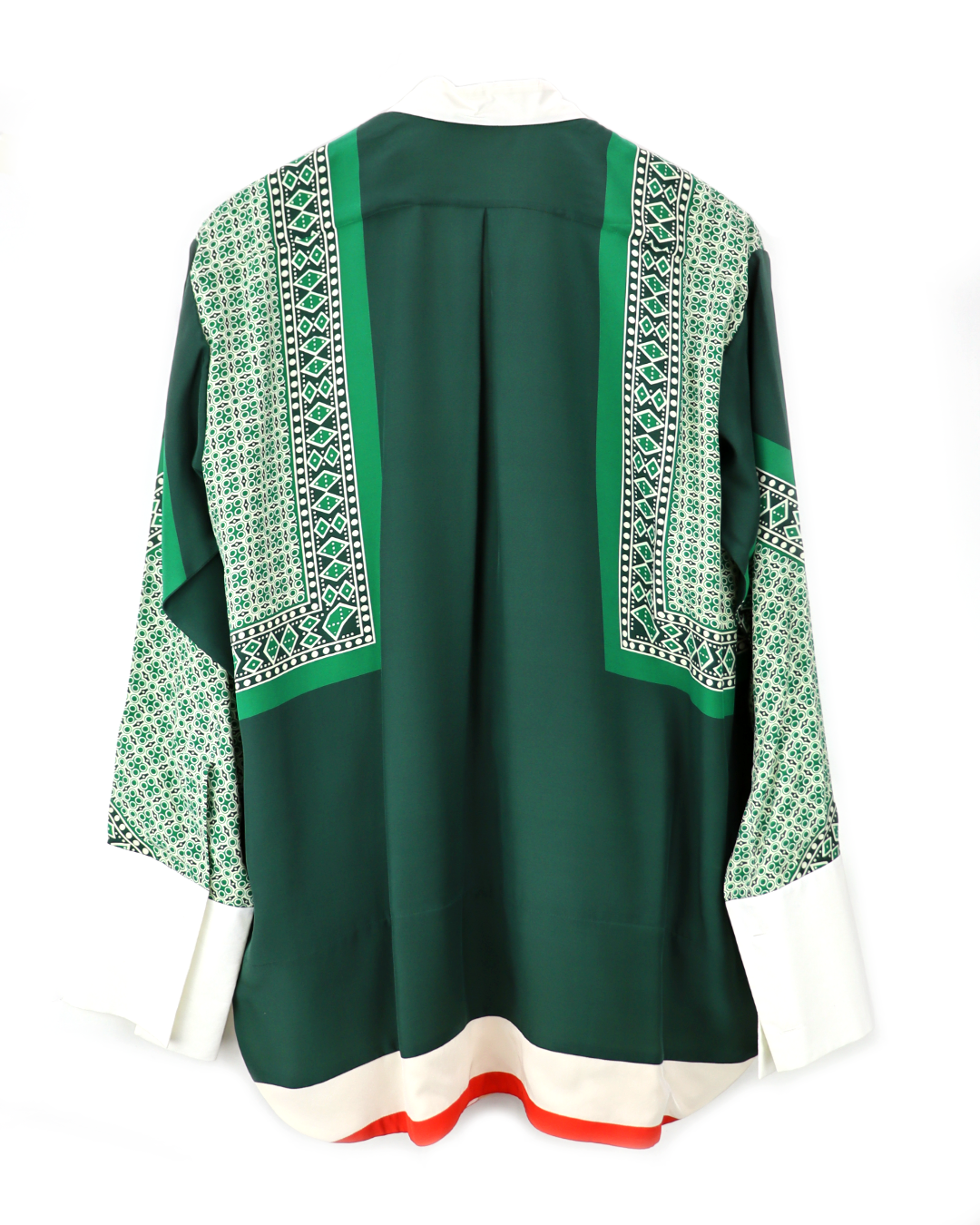 Scarf silk shirt