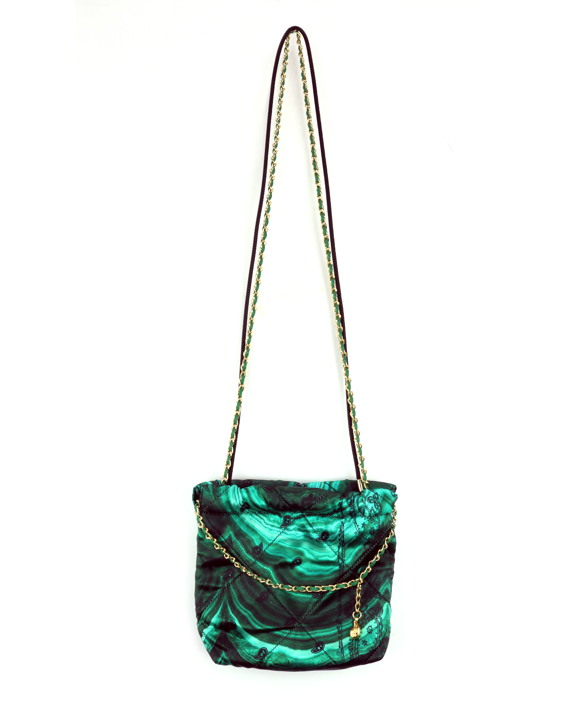 Paisley Silk Chain Pouch