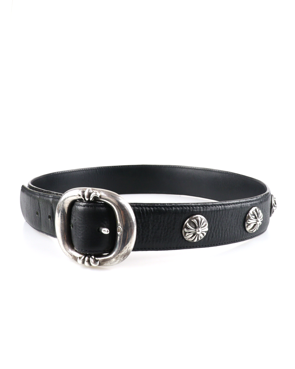 1.5 Gunslinger Crossball Stud Leather Belt