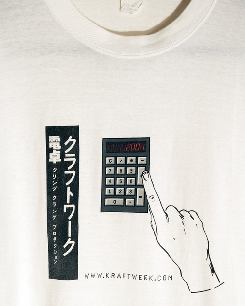 2001 kraftwerk 電卓 T-shirt
