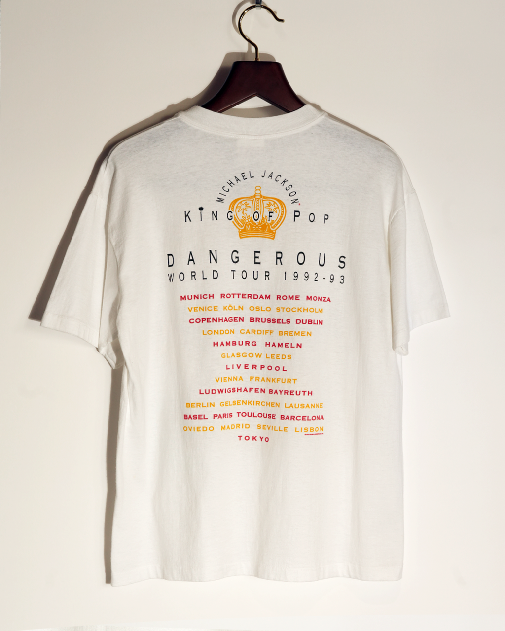 1992 Michel Jackson Dangerous World Tour T-shirt