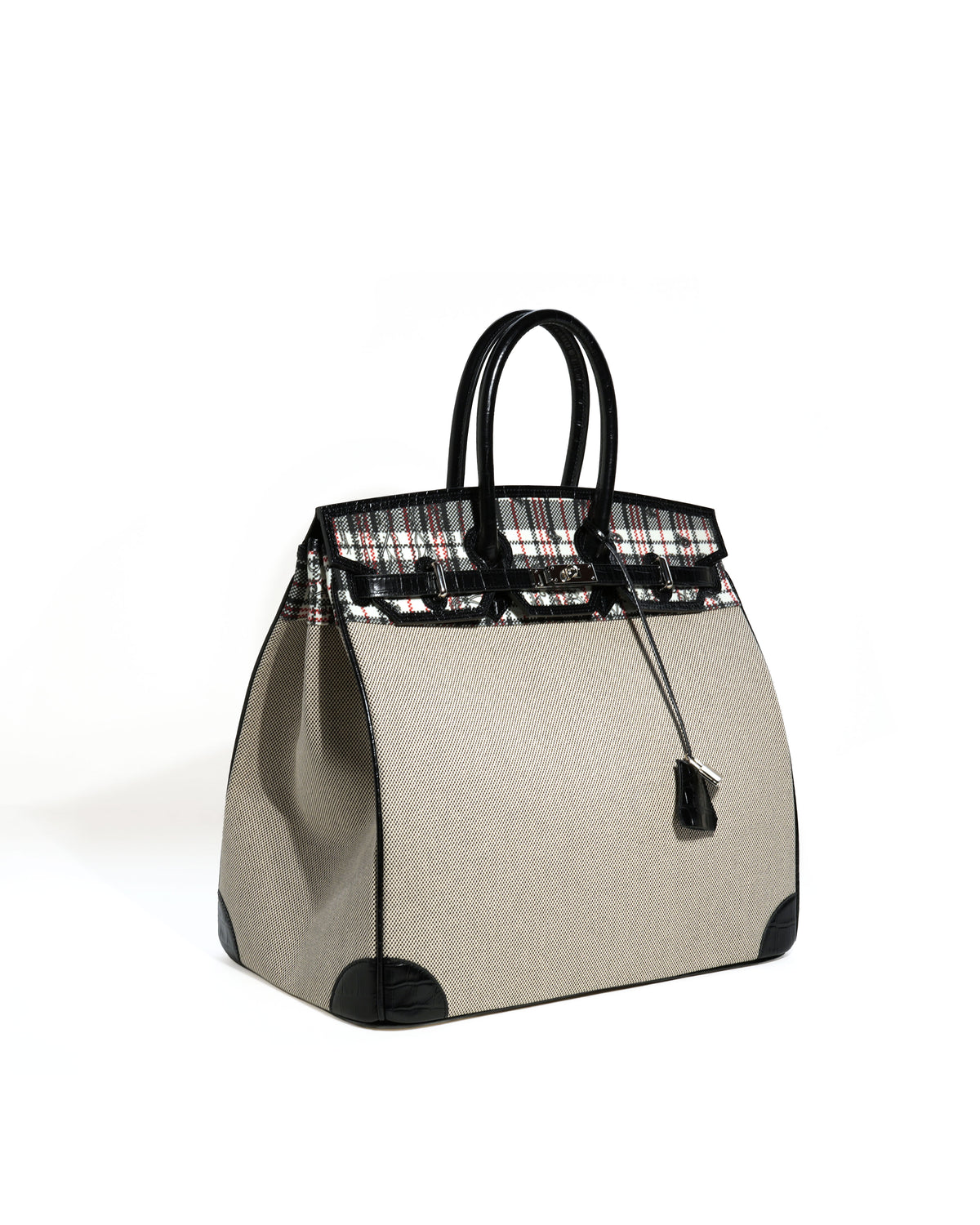 1of1 Tartan Check Canvas Travel Bag 40