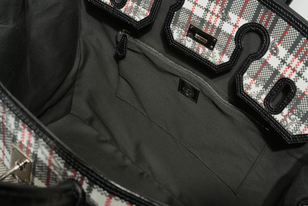 1of1 Tartan Check Canvas Travel Bag 40
