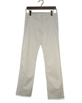 Light Beige Cotton Straight-Leg Pants