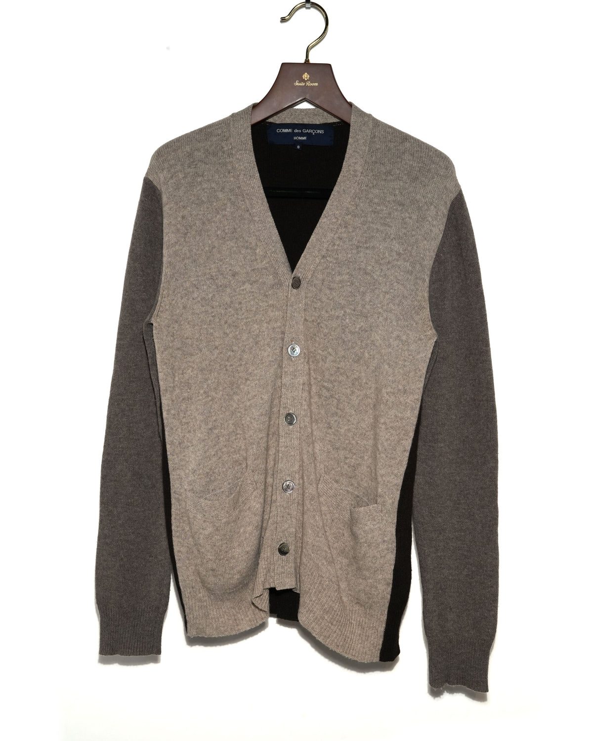 Three-Tone Color Block Cardigan
