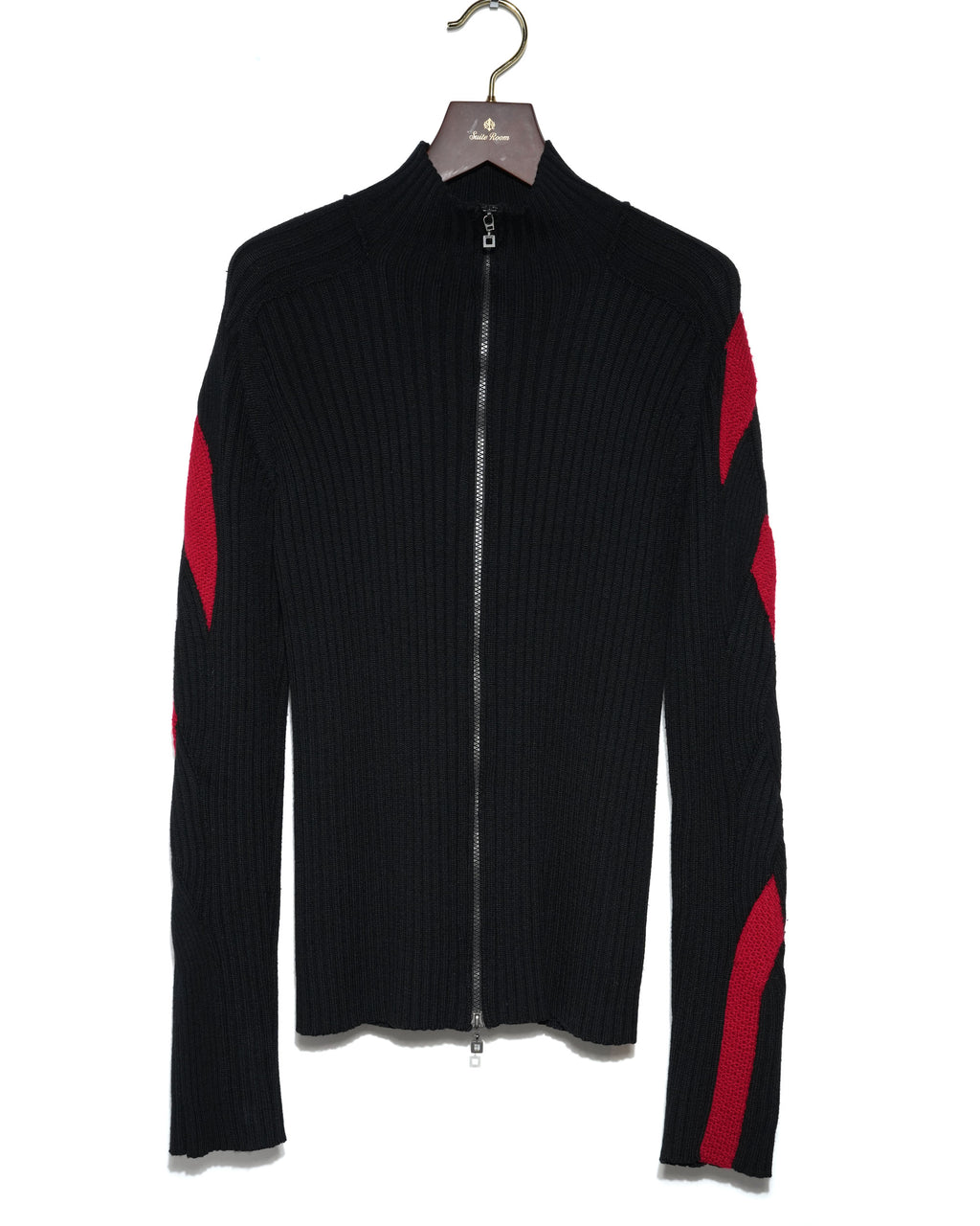 Spiral Pattern Ribbed Driver Sweater