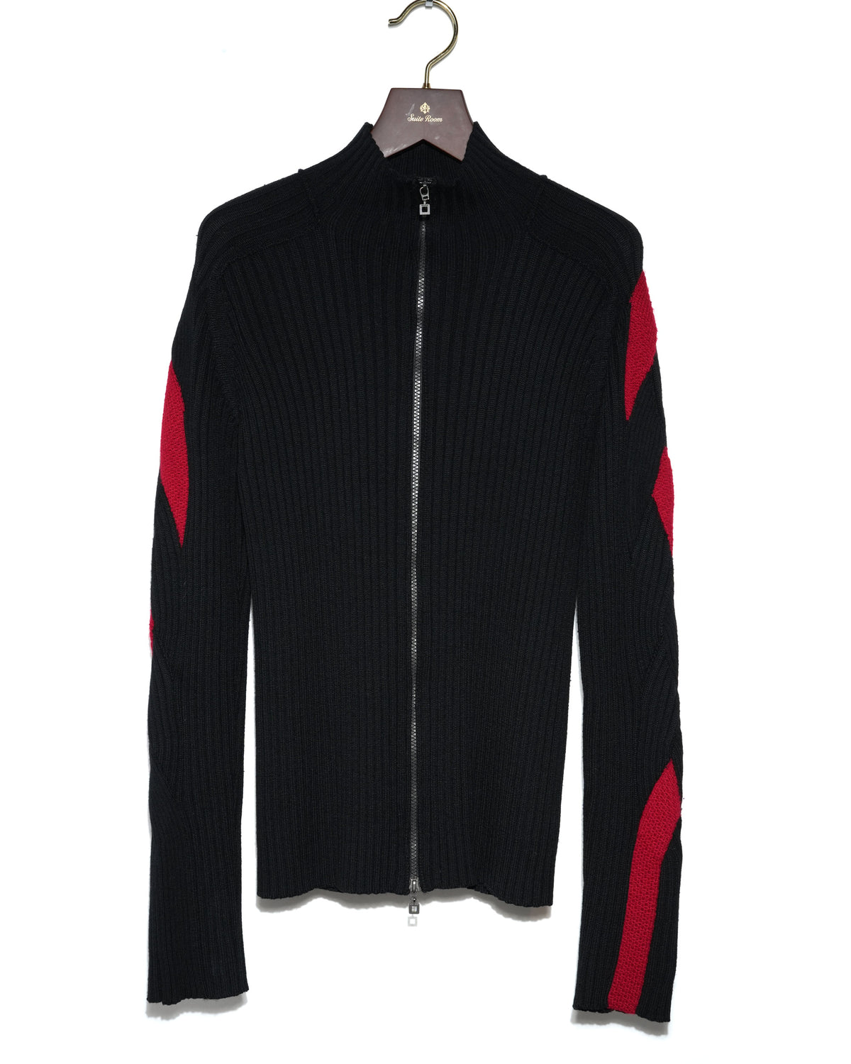 Spiral Pattern Ribbed Driver Sweater