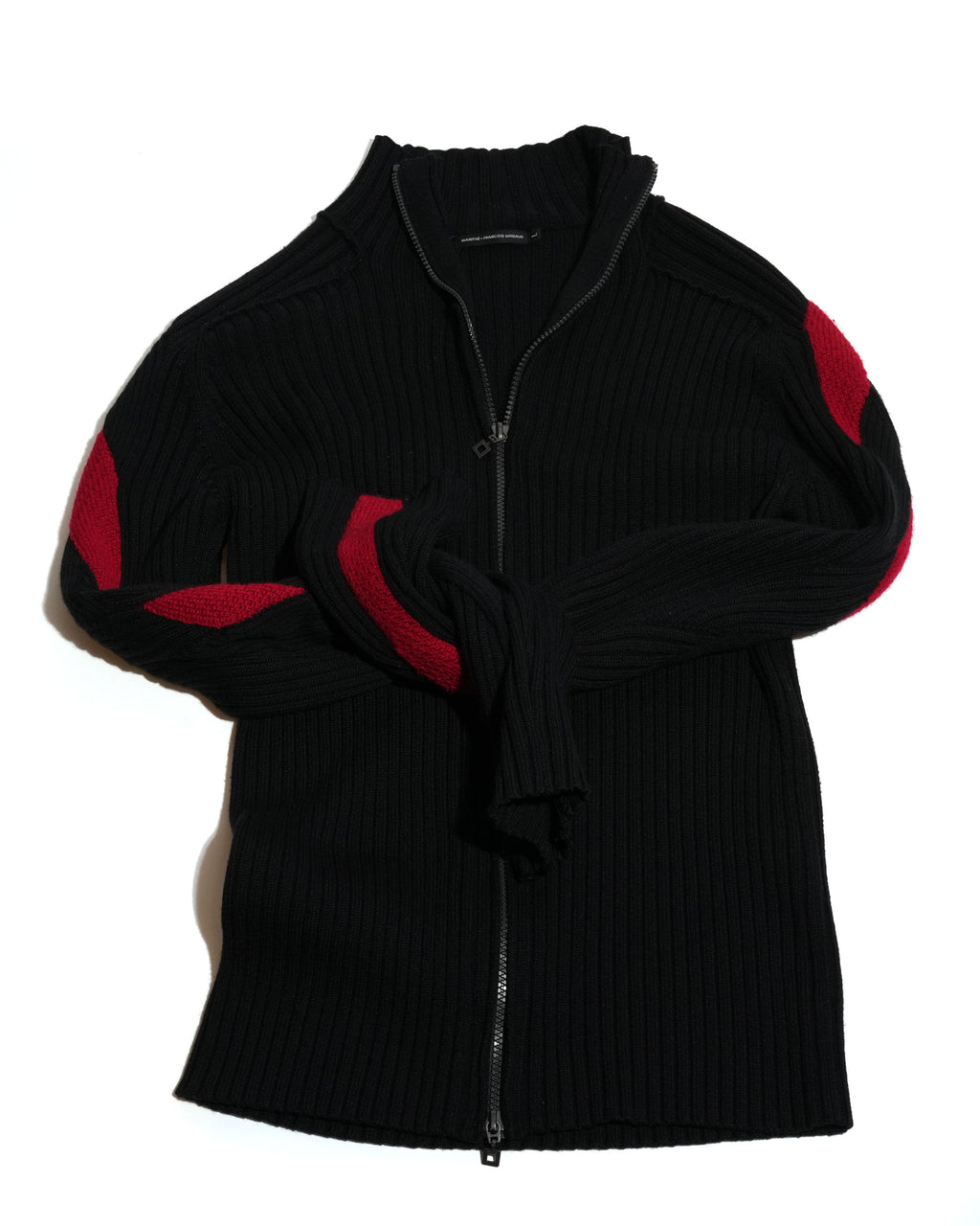 Spiral Pattern Ribbed Driver Sweater
