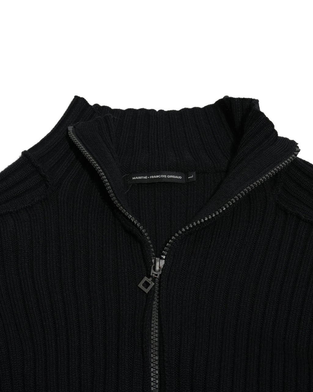 Spiral Pattern Ribbed Driver Sweater