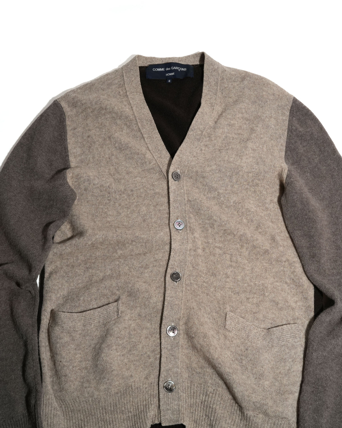 Three-Tone Color Block Cardigan