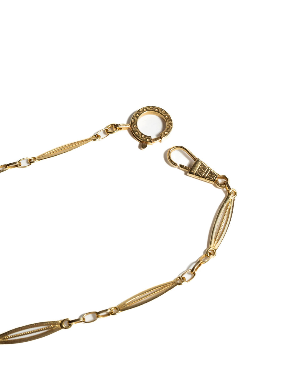 Italian Gold Filigree Bar Chain