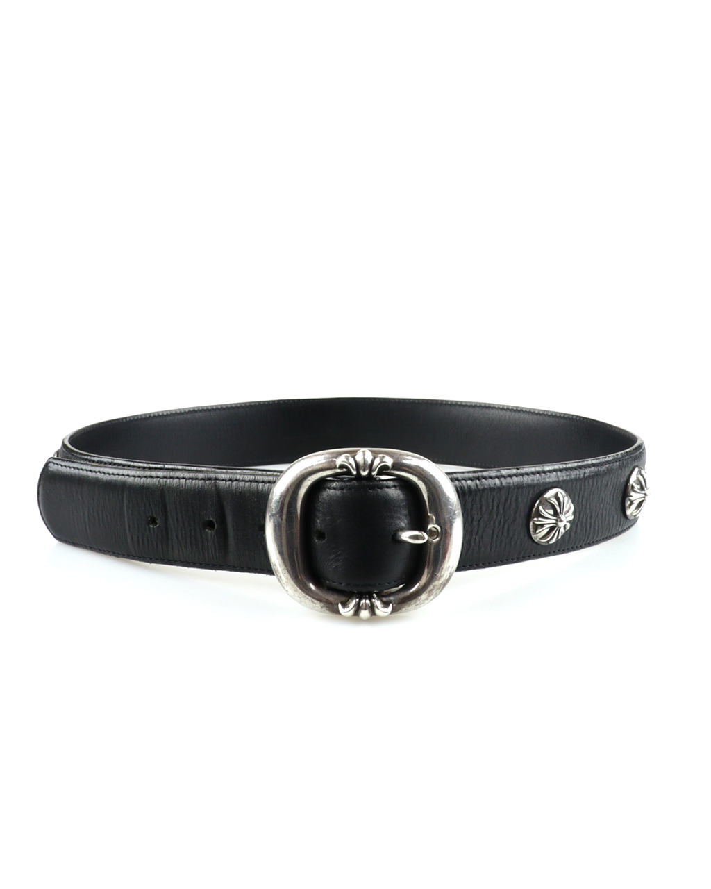 1.5 Gunslinger Crossball Stud Leather Belt