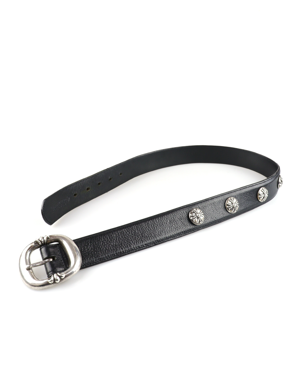 1.5 Gunslinger Crossball Stud Leather Belt